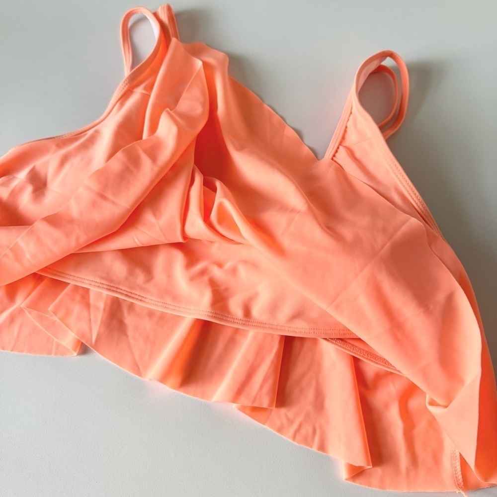Tankini Top Flounce Ruffle Bikini Top - Picture 6 of 8